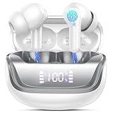 Wireless Earbuds, Bluetooth 5.4 Headphones Bass Stereo, in-Ear Earphones with 4 ENC Noise Canceling Mic, 45H Playtime LED Display Wireless Ear Buds, IP7 Waterproof Bluetooth Headphones for Android iOS