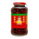 Lao Gan Ma Fried Chili in Oil – 730g (25.75 oz) | Authentic Chinese Chili Crisp | Spicy & Savory Condiment for Noodles, Rice, Stir-Fries & More | Crunchy & Flavorful