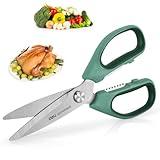 deli Kitchen Scissors All Purpose, Stainless Steel Kitchen Shears Heavy Duty 3 in 1, Dishwasher Safe Cooking Scissors for Food, Meat, Chicken, Fish, Vegetables