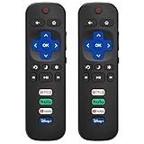 (Pack of 2) Replacement-Remote-Control for Roku-TV,Compatible for TCL Roku/Hisense Roku/Onn Roku/Philips Roku Smart TVs(Not for Stick and Box)