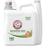 ARM & HAMMER Sensitive Skin Free Clear, 140 Loads Liquid Laundry Detergent, 140 Fl oz