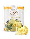 Simple Kitchen Freeze Dried Butter Powder - 204 Servings for Family Meal Prep, Gluten Free & Dehydrated Survival Just Add Water Canned Food, for Camping Meals, Backpacking & Hiking, #10 Can Package