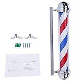 Mefeir 36" Barber Pole LED Light Classic Style,Hair Salon Barber Shop Open Sign,Rotating Red White Blue Spinning LED Strips,IP44 Ratings Waterproof