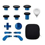 13 in 1 Metal Thumbsticks for Xbox One Elite Series 2, Elite Series 2 Core Controller Parts, Gaming Accessory Replacement, Metal Mod 6 Swap Joysticks, 4 Paddles, 2 D-Pads, 1 Tool(Plating Blue)
