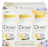 Dose for Immunity Shot – Pack of 12 | Daily Immune Support with Vitamin C, Zinc, Elderberry & Ginger | Plant-Based Wellness Shot with Citrus Berry Flavor
