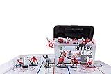 Kaskey Kids NHL Hockey Guys, Blackhawks vs. Red Wings, 27 Pieces in Each Set, Includes 2 Teams and Travel Storage Case, Nostalgic Sports Action Figures for Imaginative Play, Ages 3 and Up