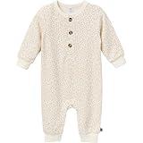 Modern Moments by Gerber Baby Girls' Long Sleeve Long Leg Slouch Romper, Ivory Ditsey Floral, 0-3 Months