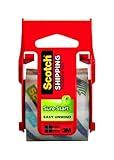 Scotch Brand Sure Start Shipping Packaging Tape with Dispenser, 2 Inches x 800 Inches (145), Clear