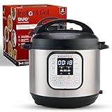 Instant Pot Duo 7-in-1 Electric Pressure Cooker, Slow Cooker, Rice Cooker, Steamer, Sauté, Yogurt Maker, Warmer & Sterilizer, Includes App With Over 800 Recipes, Stainless Steel, 8 Quart