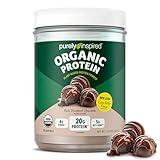 Purely Inspired Plant-Based Protein Powder for Men & Women, Rich Decadent Chocolate (16 Servings) - Vegan & Organic - 20g of Pea Protein Powder for Smoothies & Shakes - Dairy-Free, & Gluten-Free