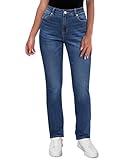 GRAPENT Womens Plus Size Jeans Women's Blue Jeans Plus Size Straight Leg Jeans Straight Leg Jeans Women Dark Wash Jeans Women Womens Stretch Jeans Classic Blue Size XX-Large US Size 20 to Size 22