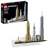 LEGO Architecture New York City 21028, Build It Yourself New York Skyline Model Kit for Adults and Kids (598 Pieces),Multicolor