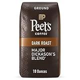 Peet's Coffee, Dark Roast Ground Coffee - Major Dickason's Blend 18 Ounce Bag