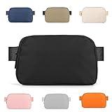 ZPN Mini Fanny Pack Black Belt Bag for Women and Men, Fashionable Waterproof Waist Pack with Adjustable Strap for Traveling, Hiking, Jogging, Cycling.