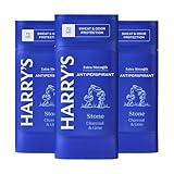 Harry's Extra-Strength Antiperspirant - Odor & Enhanced Sweat Control Antiperspirant for Men - Stone 2.5 Ounce (Pack of 3)