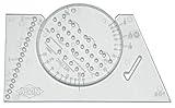ALVIN AL666 Lettering Guide And Rule Template, Multipurpose Tool For Drafting, Design, And Architecture, Great For Students And Professionals - 3.88 L X 2.38 H