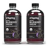 Dr. Mercola Solspring Organic Blueberry Vinegar, 2 Bottle (16 Fl. Oz.), Tart, Full-Bodied Flavor, non GMO, Soy Free, Gluten Free, USDA Organic