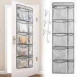 ESMAYULO Over The Door Organizer Storage, Weekly Kids Clothes Organizer, Day of Week School Clothing Storage, Hanging Closet Organizer Grey