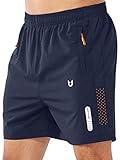 NORTHYARD Men's Athletic Running Shorts Quick Dry Workout Shorts 7"/ 5"/ 9" Lightweight Sports Gym Basketball Shorts Hiking Exercise NAVY-5inch L