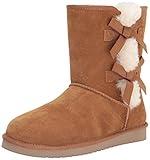 Koolaburra by UGG Women's Victoria Short Fashion Boot, Chestnut, 07 M US