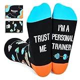 HAPPYPOP Personal Trainer Gifts Athletic Trainer Gifts Fitness Trainer Gifts Best Trainer Ever Gifts, Unisex Trainer Coach Socks