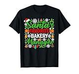 Santa's Favorite Bakery Manager Shirt Funny Christmas T-Shirt