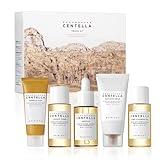 SKIN1004 Madagascar Centella Travel Kit, Toner, Ampoule, Soothing Cream, Cleansing Oil, Ampoule Foam, Basic Skincare Trial Kit Box , Gift Sets for Mom, Women & Mothers Day, Compact Size