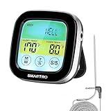 SMARTRO ST59 Digital Meat Thermometer for Oven BBQ Grill Kitchen Food Cooking with 1 Probe and Timer, LCD