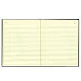NATIONAL Brand Texhide Series Record Book, 10.375 x 8.375" Black, 150 Pages (56211), Black/Burgundy