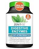 Zenwise Health Digestive Enzymes for Gut Health - Probiotic Multi Enzymes with Prebiotics and Probiotics for Women and Men for Digestive Health and Bloating Relief, Daily Enzymes for Digestion -180 CT