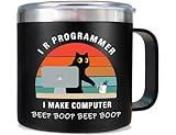 EchoMaven Computer Science Gifts for Computer Programmers - Computer Gifts for Men - Programmer Gifts - Software Engineer Gifts - Gifts for Programmers - Computer Science Mug 14oz - I R Programmer