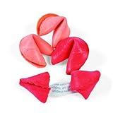 Fun Express Valentine's Day Red and Pink Fortune Cookies, 50 Pack, Individually Wrapped, Great for Valentine's Day Parties and Favors - Made in USA