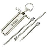 Heavy Duty Meat Injector 304 Stainless Steel - 2 Oz Seasoning Injector - Marinade Injector Syringe Includes 3 Needles