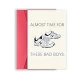 Zyulin Funny Father's Day Card for Husband, New Dad Gifts from Wife, First Time Dad Gifts Hilarious Shoes