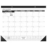 AT-A-GLANCE 2025 Desk Calendar, Desk Pad, 21-3/4" x 17", Large, Ruled Blocks, Monthly (SK250025)