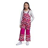 Lands' End Kids Squall Waterproof Insulated Iron Knee Snow Bibs Dark Pink Brushed Combo Kids 8