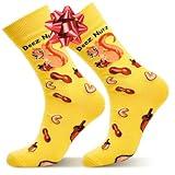 TC9SOCKS Funny Socks for Women & Men - Vibrant Novelty Socks with Hilarious Hidden Jokes, Soft & Comfy Cotton Blend - Funny Mens Dress Socks with Crazy Patterns, Sizes 7-13