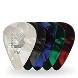 D'Addario Accessories Celluloid Guitar Picks - 25 Pack - Guitar Picks for Acoustic Guitar, Electric Guitar, Bass Guitar - Guitar Accessories - Natural Feel, Warm Tone - Assorted, Heavy