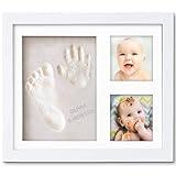 Little Hippo Baby Footprint Kit & Keepsake | Baby Handprint Kit | Baby Hand and Footprint Kit (Alpine White, Standard)