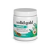 Solid Gold SeaMeal Cat & Dog Food Topper - Kelp Powder Dog & Cat Multivitamin - Omega 3 & Digestive Enzymes for Skin & Coat, Gut + Immune Support - 5 oz