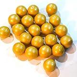 Gold Gumballs - 2 lbs of 1" Tutti Frutti Gumballs in Resealable Bag to Ensure Freshness. Perfect for Color Themed Parties or Candy Buffets