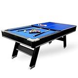 Freetime Fun 7 ft Multi-Game Table. Billiards, Table Tennis and Handy Serving Table. Get Two Great Games on This Stylish, Solid Table, for The Price of One! All Game Accessories Included.