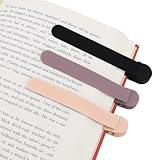 SMUK 3pcs Automatic Bookmark, Silicone Book Marks for Reading Women, Men, Kids, Book Lovers, Cute Unique Book Markers for Reading, Reading Accessories Gifts for Book Lovers