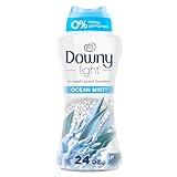 Downy Light Laundry Scent Booster Beads for Washer, Ocean Mist, 24 oz, with No Heavy Perfumes