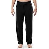 IZOD Men's Jersey Knit Sleep Pant, Black, X-Large