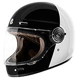 TORC T1 Unisex-Adult Retro Full face Motorcycle Helmets, Gloss Black Fifty One Fifty, Medium