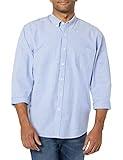 Amazon Essentials Men's Slim-Fit Long-Sleeve Pocket Oxford Shirt, Blue, X-Large