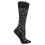 Dr. Scholl's womens Graduated Compression Knee High - 1 & 2 Pair Packs Casual Sock, Black/Pink, 4 10 US
