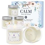 BlissfulOasis Scented Candles, Long-Lasting Candles for Home Scented, 5 Pack Scented Candles, Candles for Women, Natural & Safe Ingredients, Candle Set for Birthday, Christmas, Festival