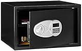 Amazon Basics Steel Security Safe with Programmable Electronic Keypad - Secure Cash, Jewelry, ID Documents, 1.2 Cubic Feet, Black, 16.93" W x 14.57" D x 10.63" H